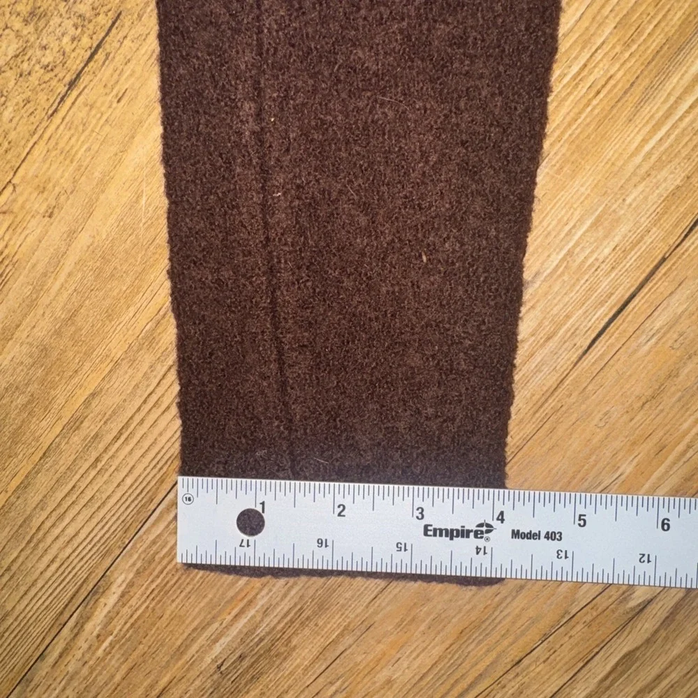 J Crew Vintage 100% Wool peacoat Jacket Size 6 Women's Brown Pockets Y2K #78 - Picture 10 of 16